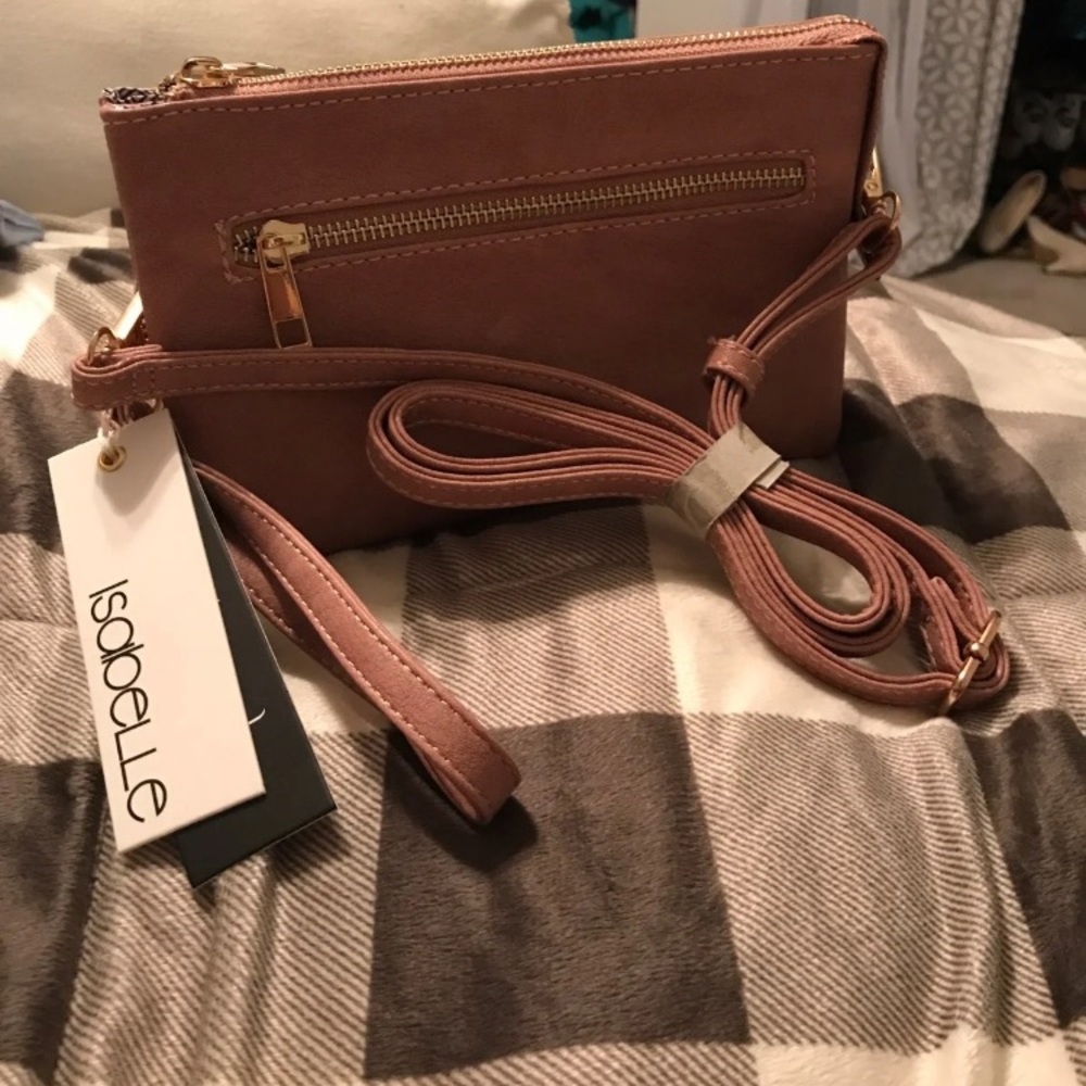 NEW wristlet with detachable crossbody strap